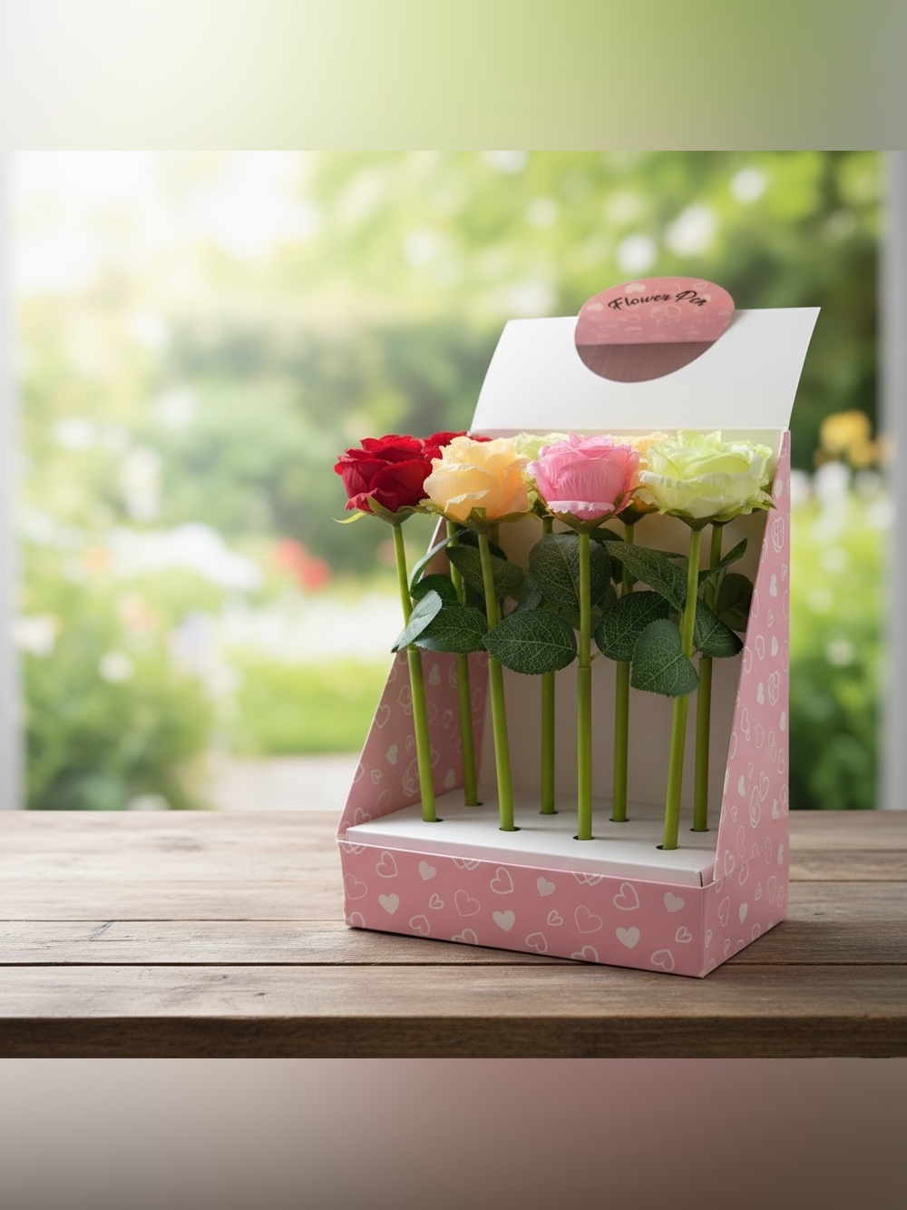 Assorted Rose Bath & Body Flower Pens - Multicolor